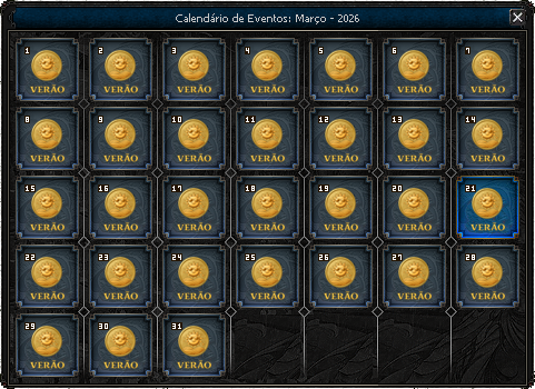 Calendário de Eventos